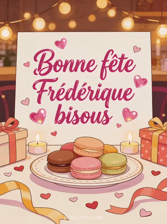 Bonne fête Frédérique - Bonne fete frederique bisous
