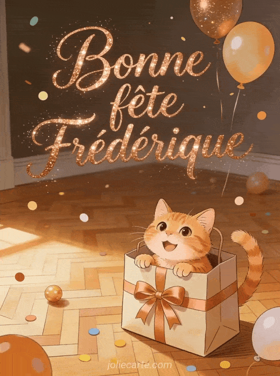 Bonne fête Frédérique - Bonne fete frederique chat