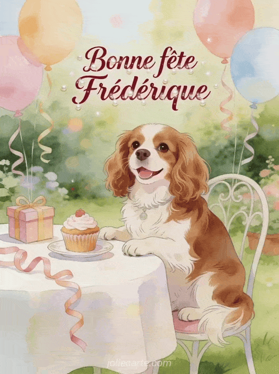 Bonne fête Frédérique - Bonne fete frederique chien