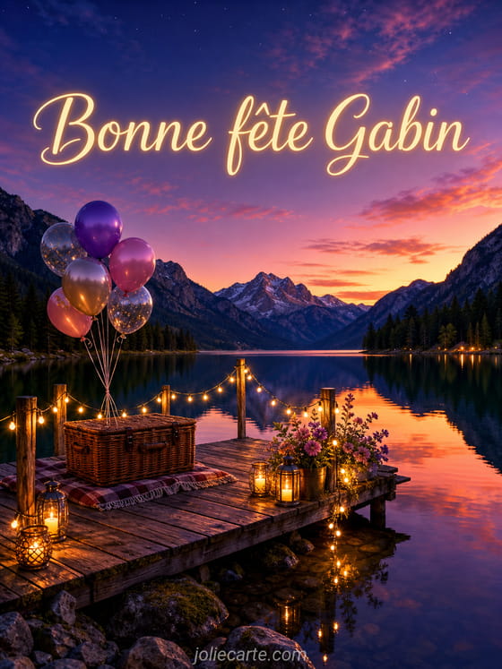 Carte bonne fête Gabin