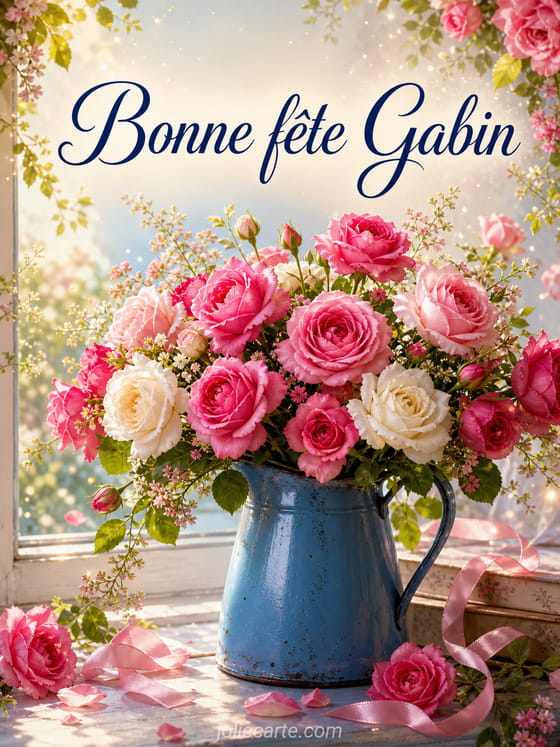 Carte bonne fête Gabin