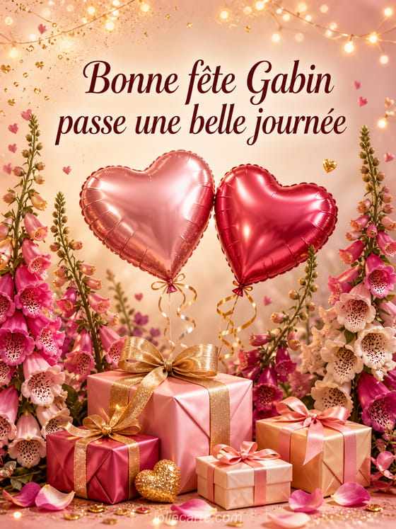 Carte bonne fête Gabin