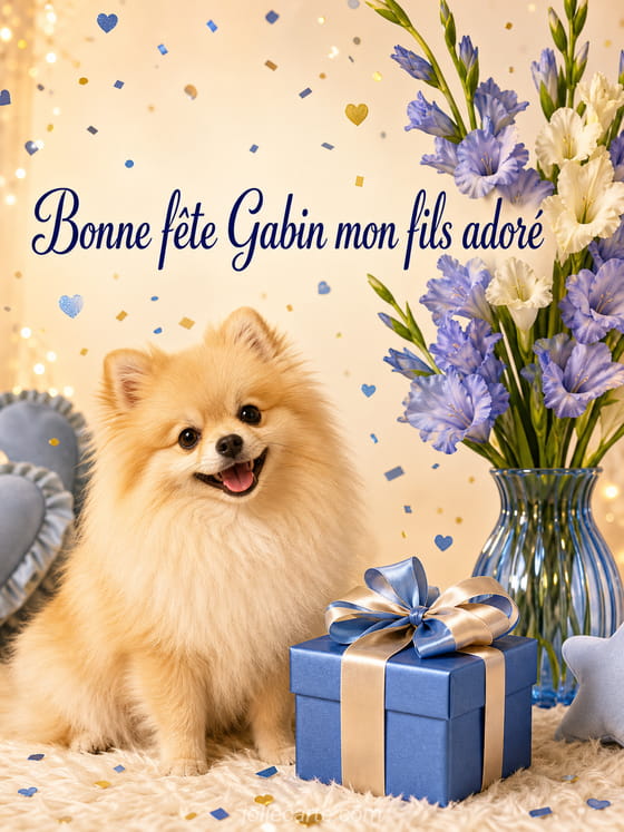 Carte bonne fête Gabin
