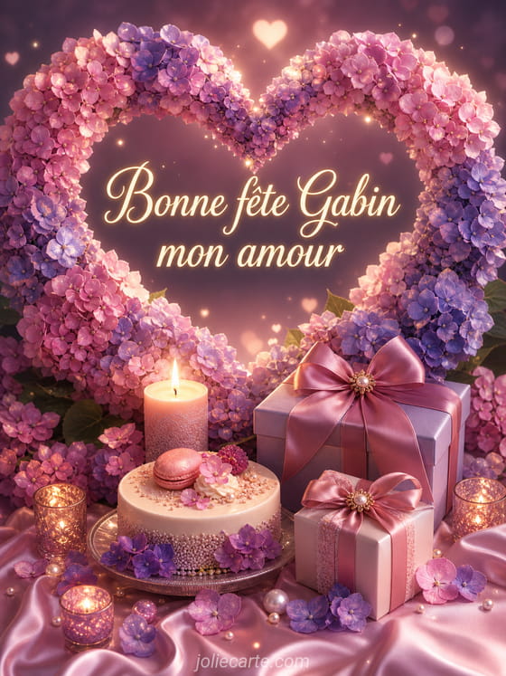 Carte bonne fête Gabin