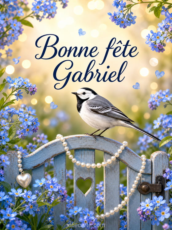 Carte bonne fête Gabriel