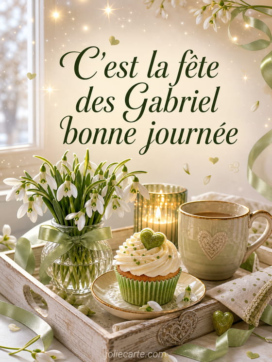 Carte bonne fête Gabriel