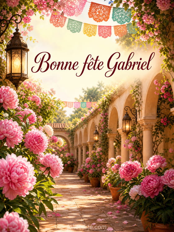Carte bonne fête Gabriel