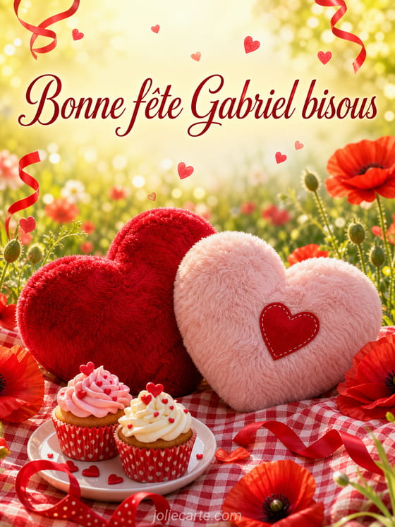 Carte bonne fête Gabriel