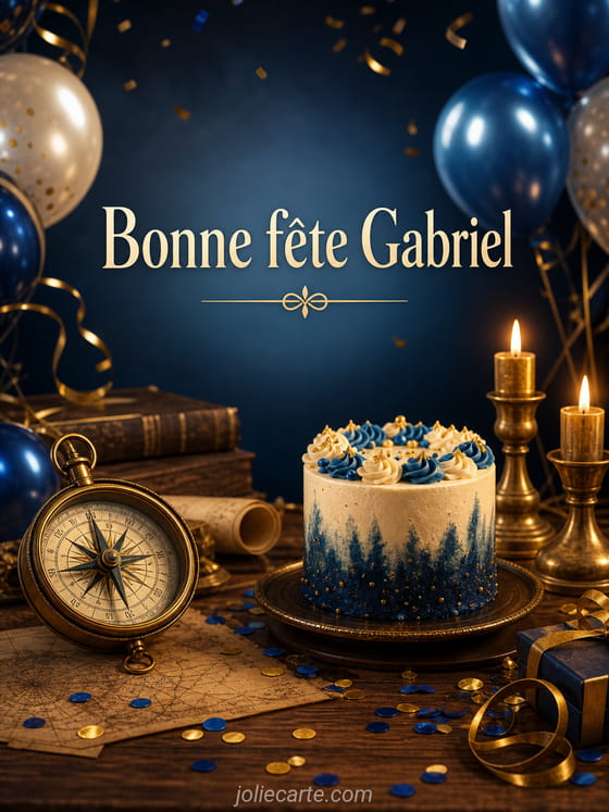 Carte bonne fête Gabriel