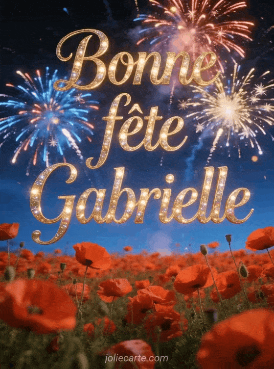 Bonne fête Gabrielle - Gabrielle bonne fete image