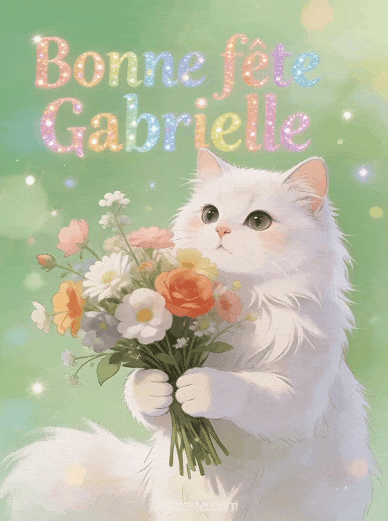 Bonne fête Gabrielle - Gabrielle gif bonne fete