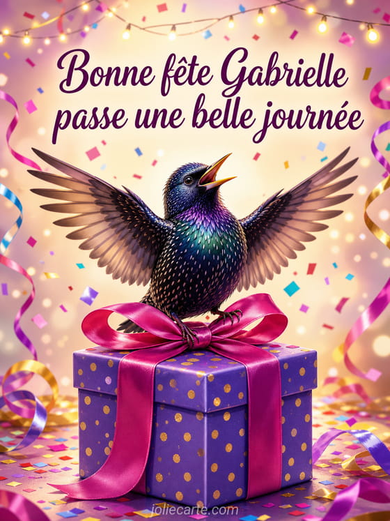 Carte bonne fête Gabrielle