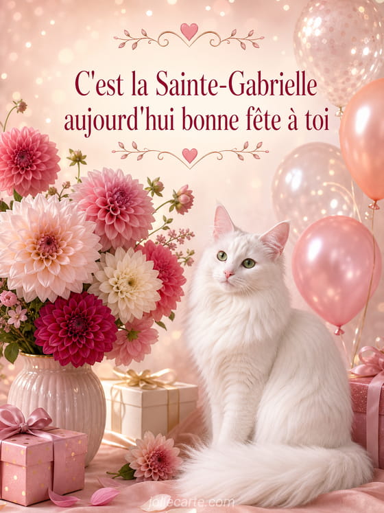 Carte bonne fête Gabrielle