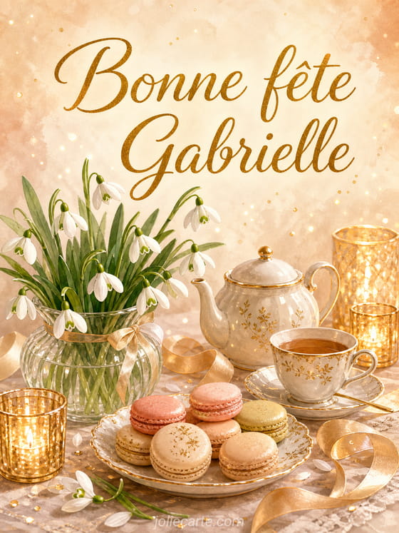 Carte bonne fête Gabrielle