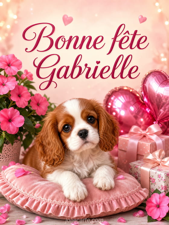 Carte bonne fête Gabrielle