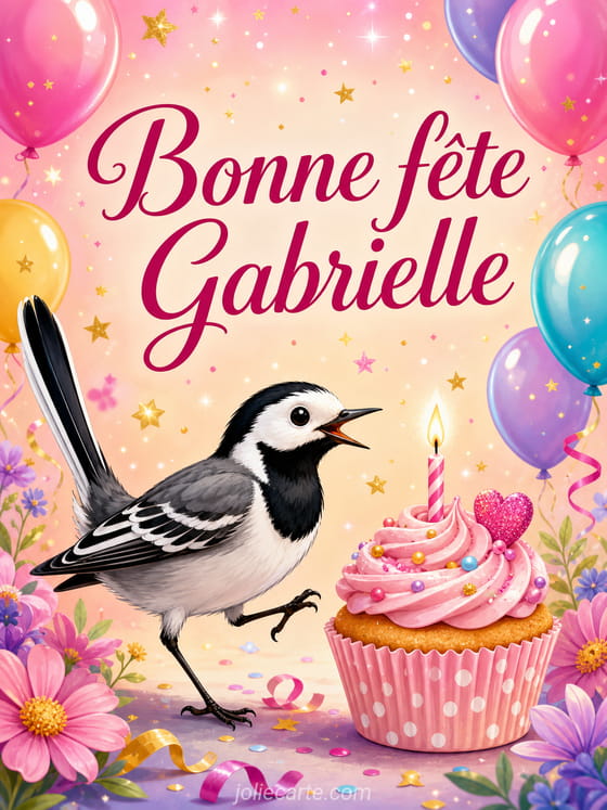 Carte bonne fête Gabrielle