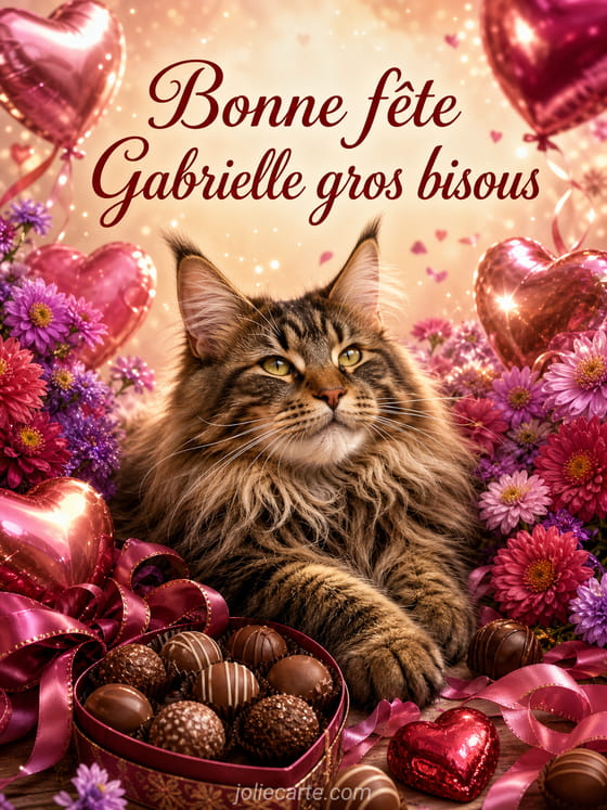 Carte bonne fête Gabrielle