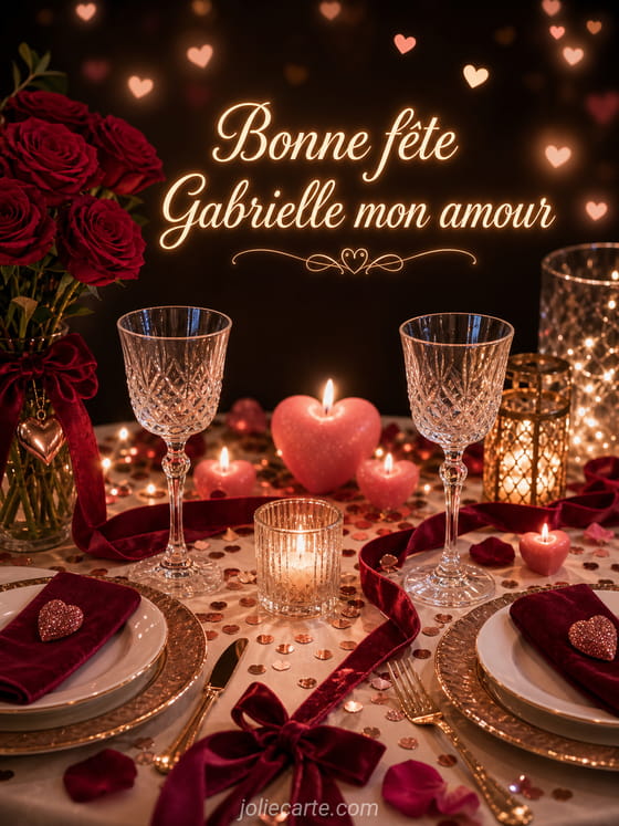Carte bonne fête Gabrielle