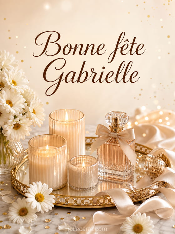 Carte bonne fête Gabrielle