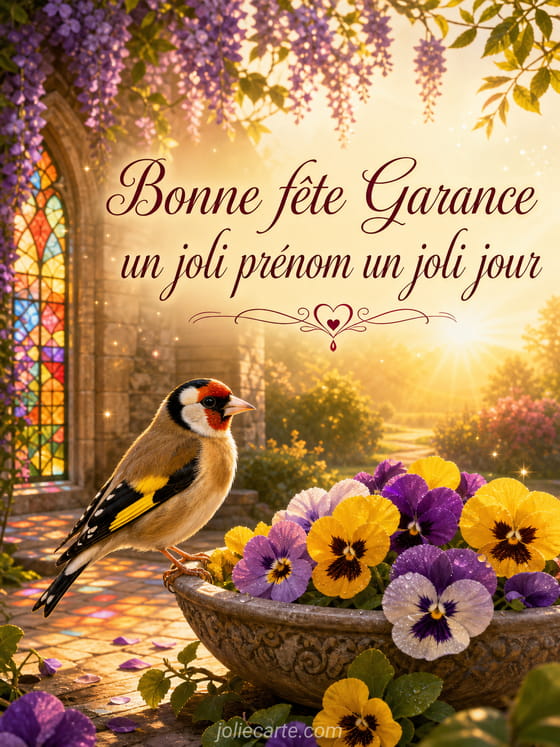 Carte bonne fĂȘte Garance