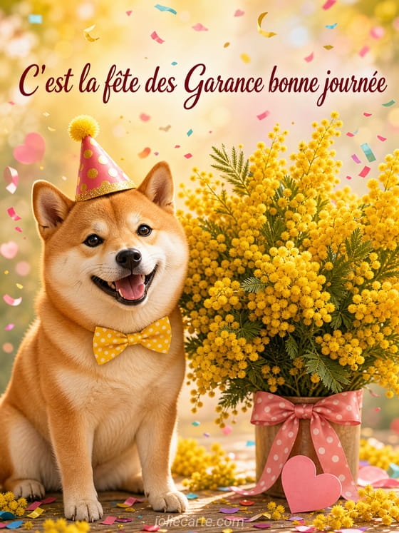 Carte bonne fĂȘte Garance