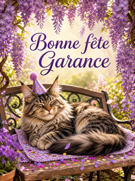Carte bonne fĂȘte Garance