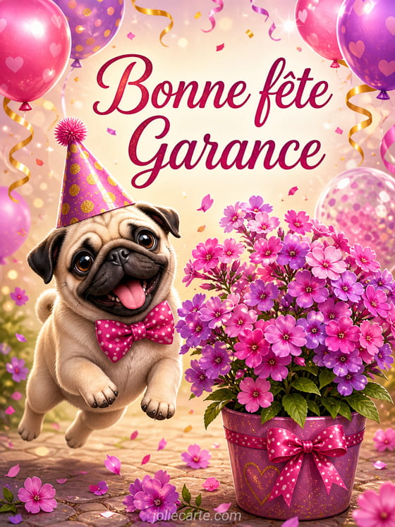 Carte bonne fĂȘte Garance
