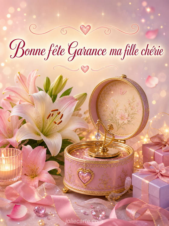 Carte bonne fĂȘte Garance
