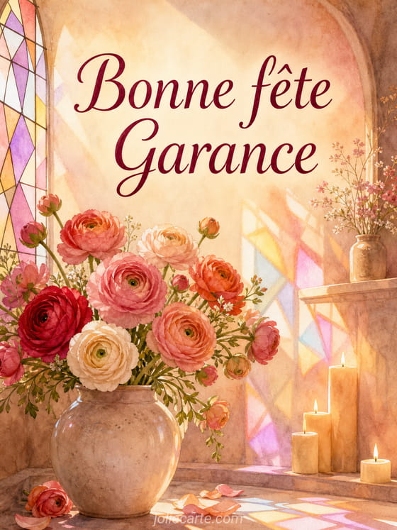 Carte bonne fĂȘte Garance
