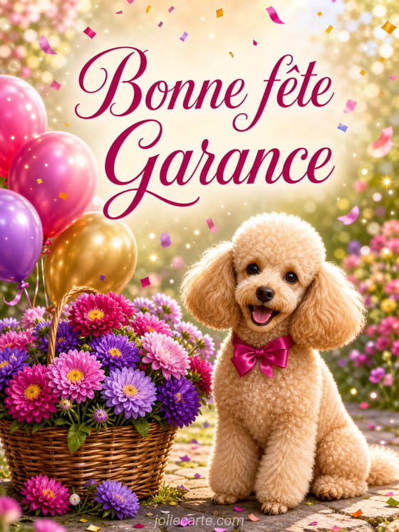 Carte bonne fĂȘte Garance