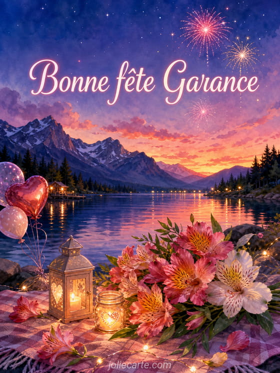 Carte bonne fĂȘte Garance