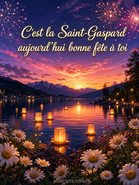 Carte bonne fête Gaspard