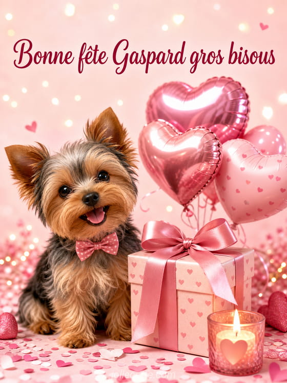 Carte bonne fête Gaspard
