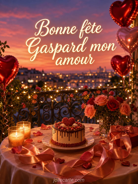 Carte bonne fête Gaspard