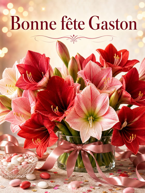 Carte bonne fĂȘte Gaston