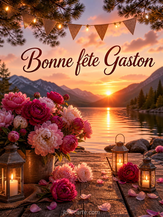 Carte bonne fĂȘte Gaston