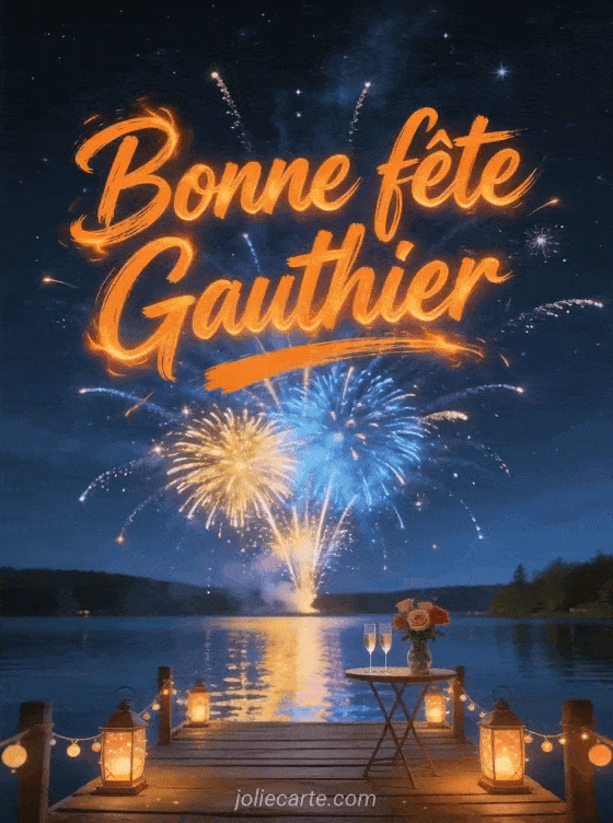 Bonne fête Gauthier - Bonne fete gauthier gif