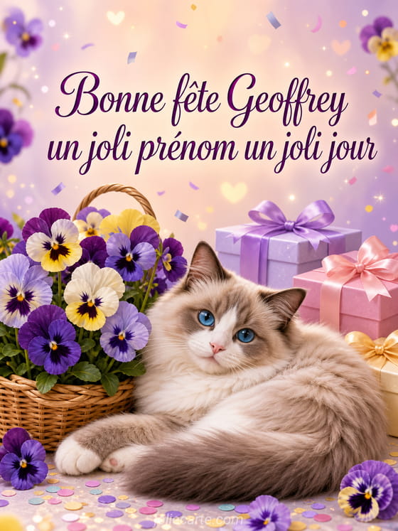 Carte bonne fĂȘte Geoffrey