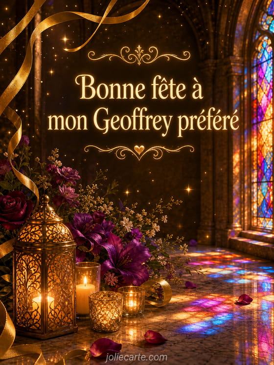 Carte bonne fĂȘte Geoffrey