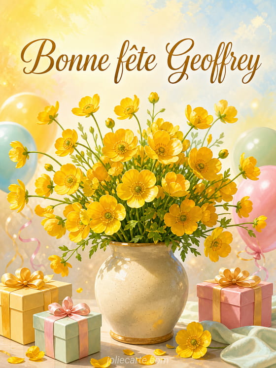 Carte bonne fĂȘte Geoffrey
