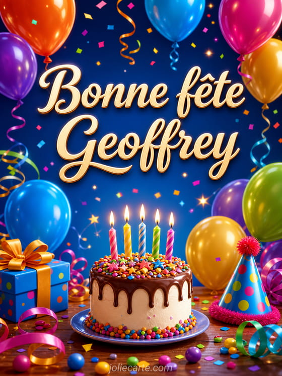 Carte bonne fĂȘte Geoffrey