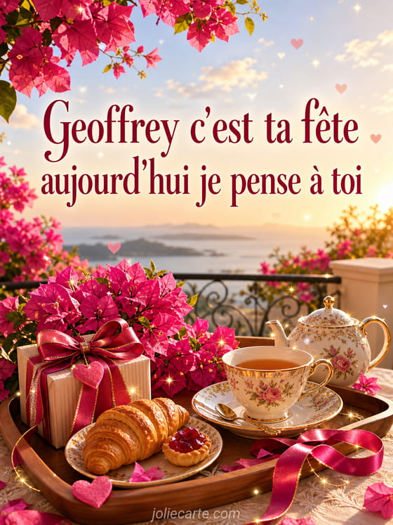 Carte bonne fĂȘte Geoffrey
