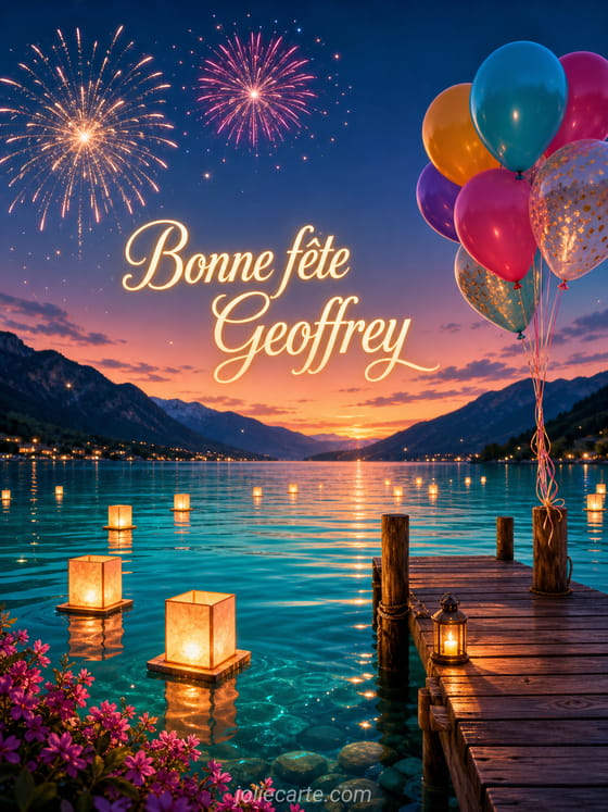 Carte bonne fĂȘte Geoffrey