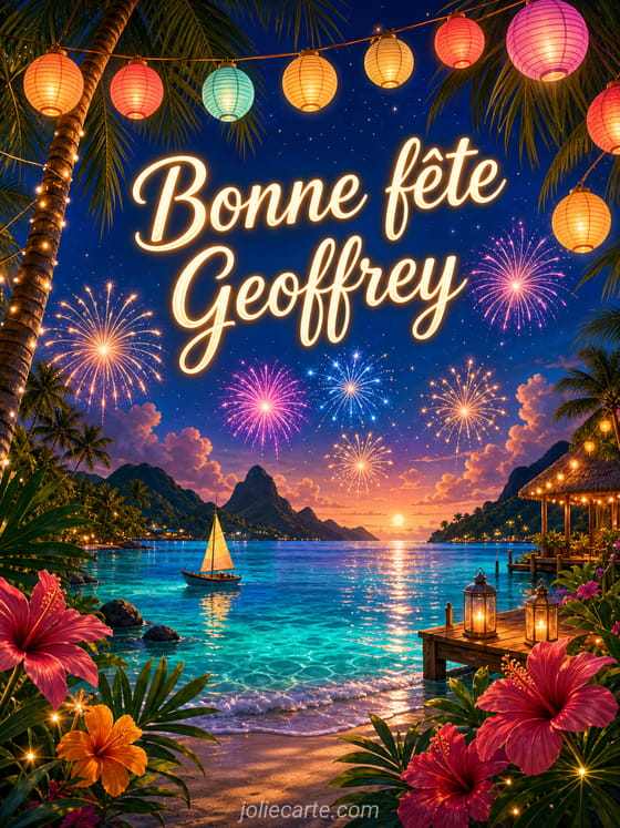 Carte bonne fĂȘte Geoffrey