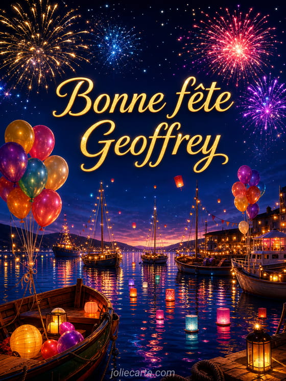 Carte bonne fĂȘte Geoffrey