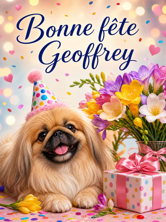 Carte bonne fĂȘte Geoffrey