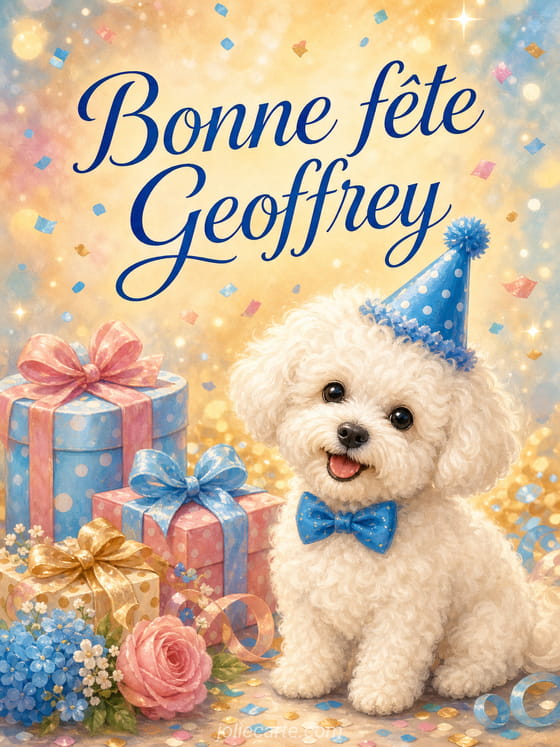 Carte bonne fĂȘte Geoffrey