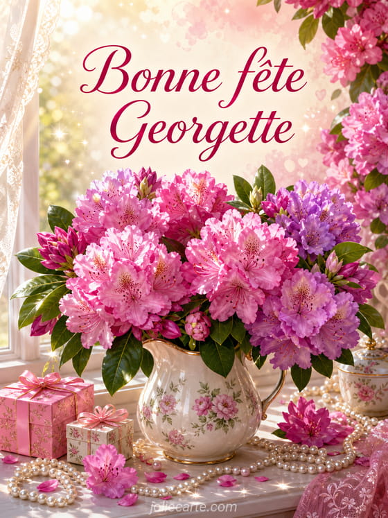 Carte bonne fête Georgette