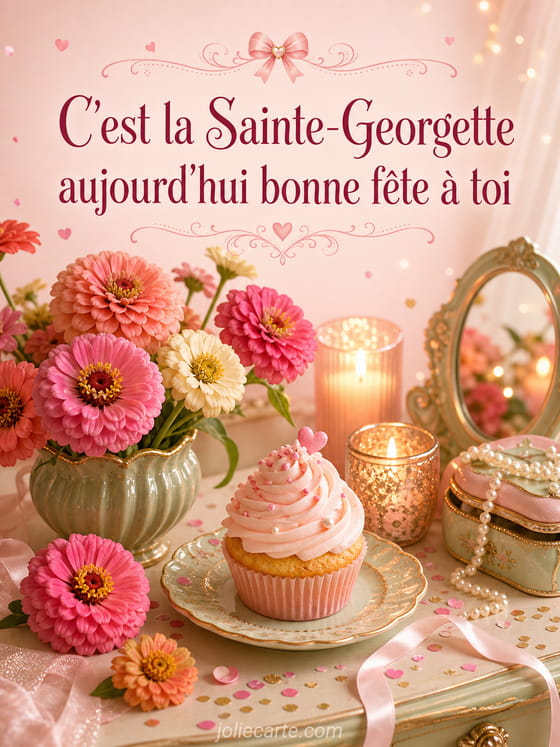 Carte bonne fête Georgette