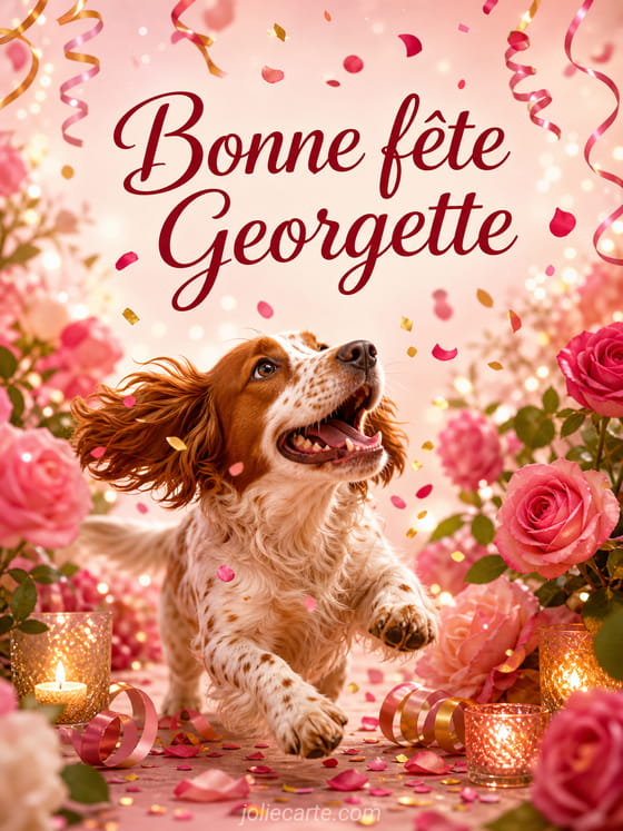 Carte bonne fête Georgette